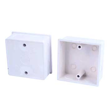 PVC-Backbox for RJ45 Faceplate